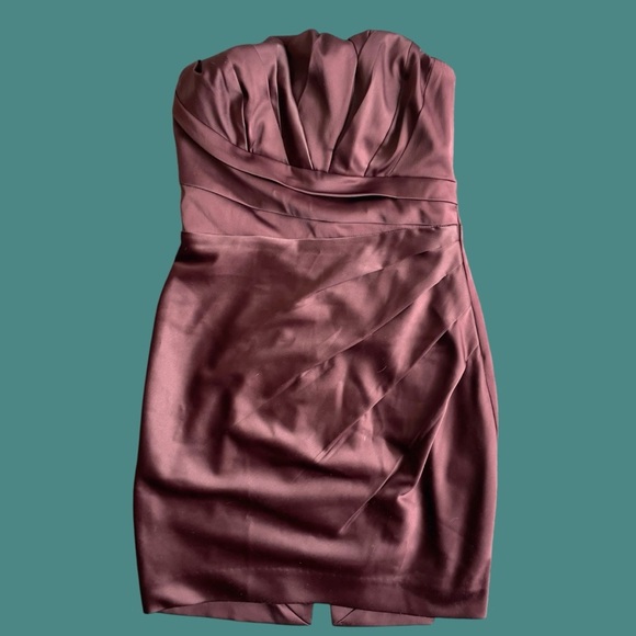 Express Strapless Pleated Dress size 4 - Picture 2 of 10